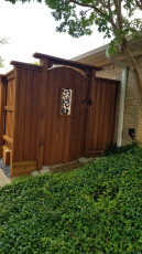 Decorative Arched Gate w/ BoB, Single Trim, Topcap